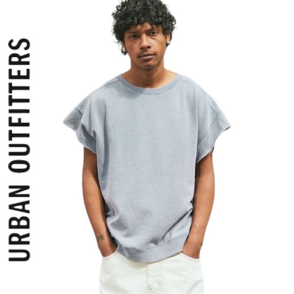 Urban Outfitters Other - UO Urban Outfitters Koto Cutoff Sleeve Blue Sweatshirt size MD